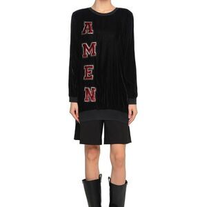 AMEN Velvet Sweatshirt Top Shirt size 4 S